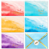 Only Zest 50 PCS Wedding Thank You Cards - 4x6 with Envelopes, 60 Stickers Included (Parent)