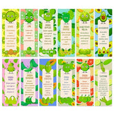 Only Zest Bookmarks for Kids Bulk in Thick Paper I Fruit Bookmarks with Educational Fun Facts for Kids I Cute BookMarks I for Students, Birthday Gift, Party Favors