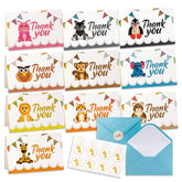 Only Zest 50 PCS Baby Shower Thank You Cards - 4x6 with Envelopes, 60 Stickers Included (Parent)