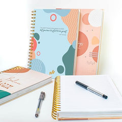 Only Zest Notebooks For Note Taking, College Ruled Spiral Notebooks For Note Taking, Hardcover Spiral Journal Smooth Finish, Spiral Notebook College Ruled 300 Pages 100 GSM Thick Paper (10.5" X 8”)