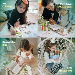 100 PCS Bookmarks for Kids, Animal Bookmarks for Kids, DIY Bookmarks for Kids, Bookmarks for Kids Bulk, Book Marks for Kid, Cute Bookmarks, Bulk Bookmarks, thick Paper Bookmarks