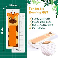 100 PCS Bookmarks for Kids, Animal Bookmarks for Kids, DIY Bookmarks for Kids, Bookmarks for Kids Bulk, Book Marks for Kid, Cute Bookmarks, Bulk Bookmarks, thick Paper Bookmarks