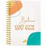 Only Zest Notebooks For Note Taking, College Ruled Spiral Notebooks For Note Taking, Hardcover Spiral Journal Smooth Finish, Spiral Notebook College Ruled 300 Pages 100 GSM Thick Paper (10.5" X 8”)